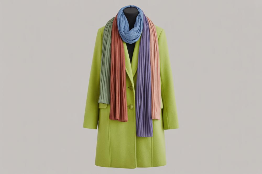 green coat