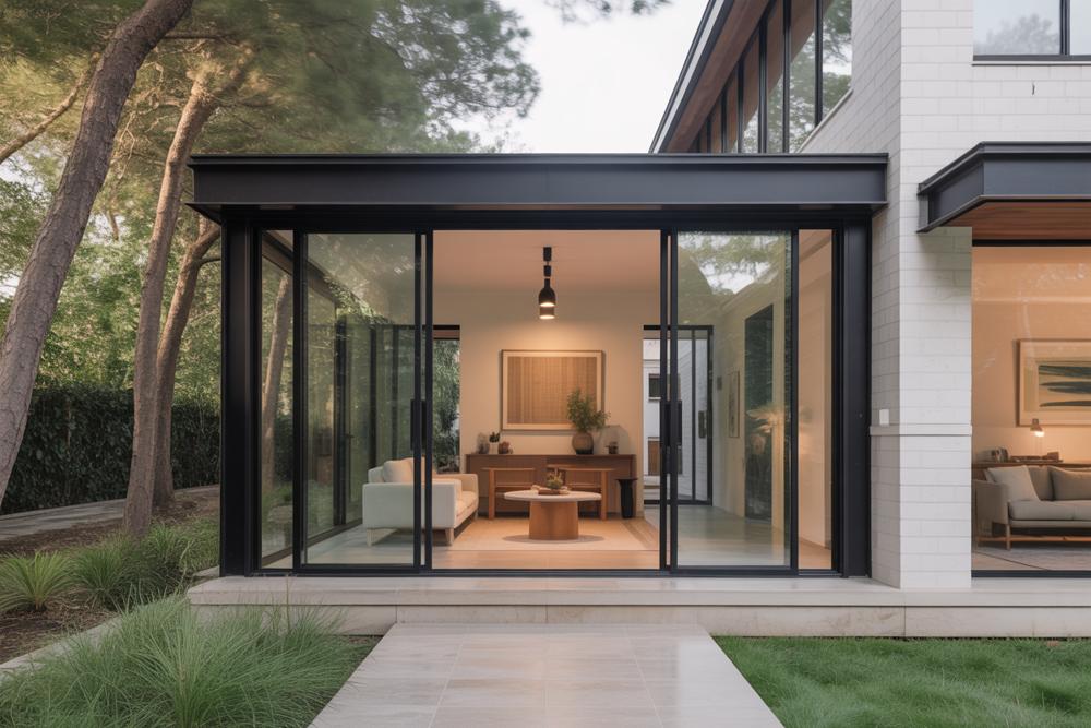 modern entrance