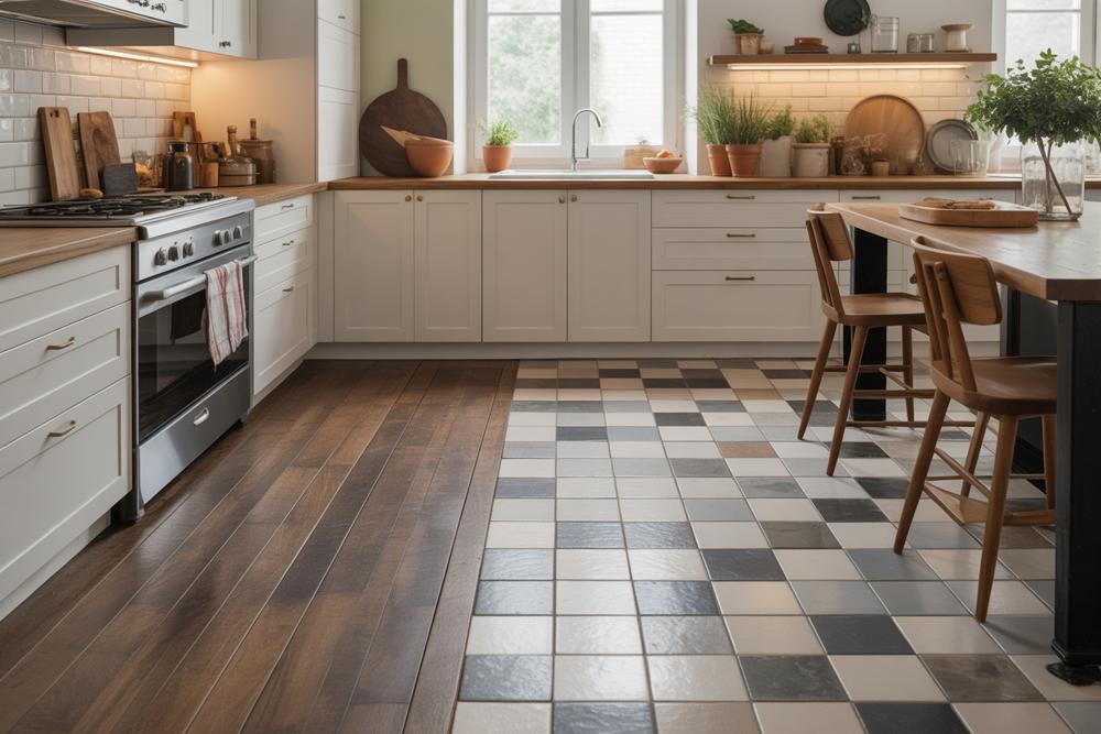 modern kitchenfloor