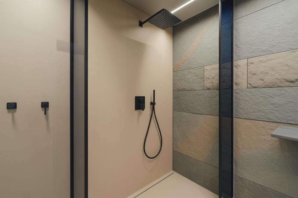 modern shower