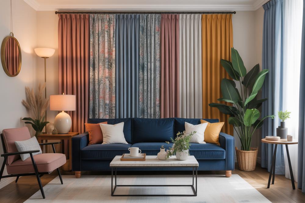 navy sofa