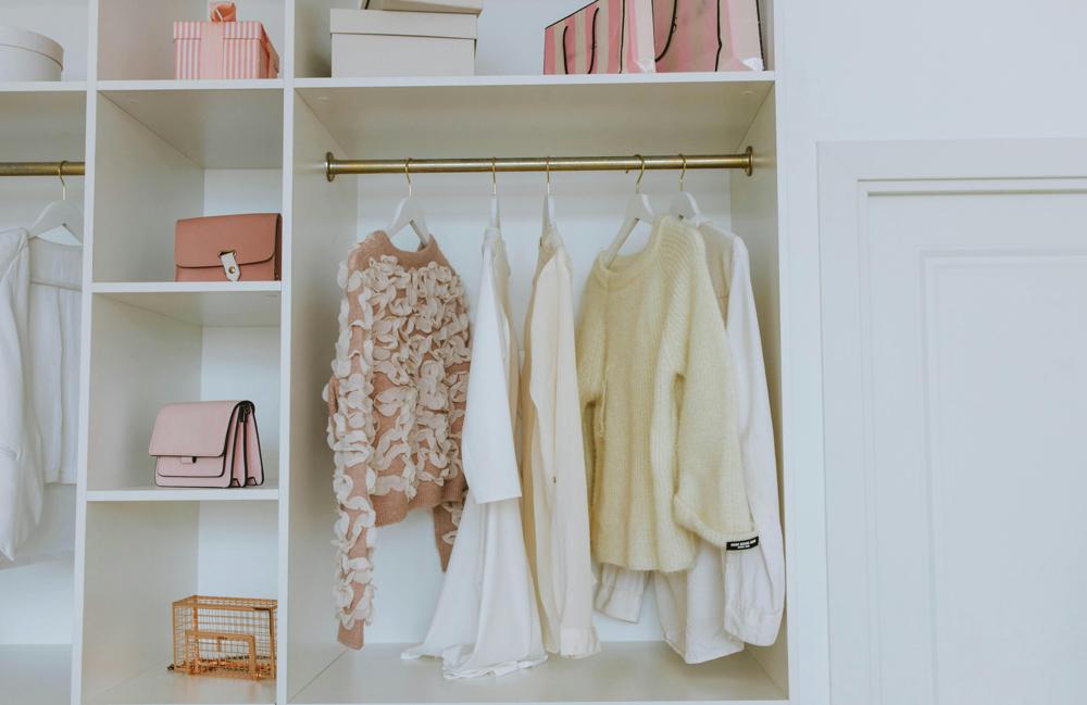 organized wardrobe