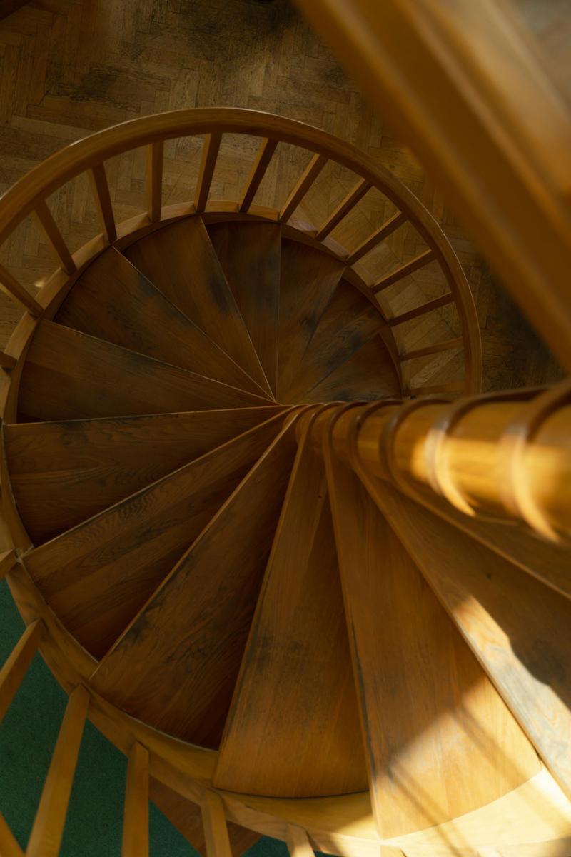 wooden stairs