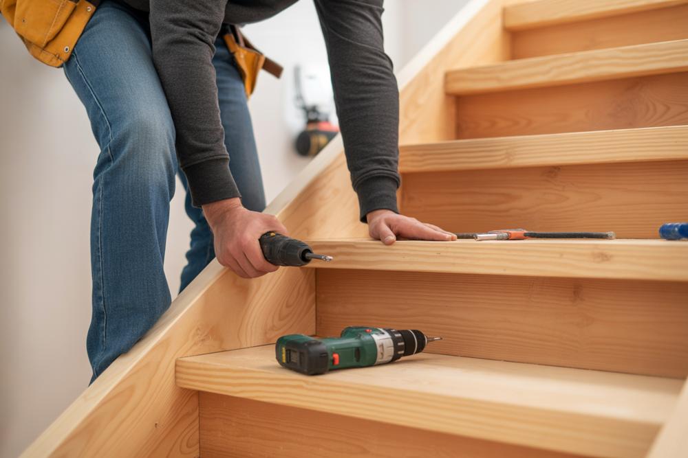 wooden stairs